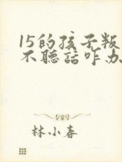 15的孩子叛逆不听话咋办