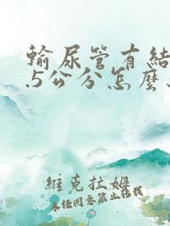 输尿管有结石2.5公分怎么办