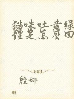 猫咪吐黄绿色液体是怎么回事儿