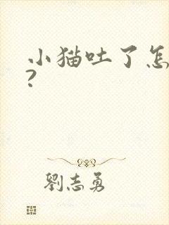 小猫吐了怎么办?