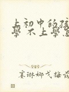 上初中的孩子厌学 不上学怎么办