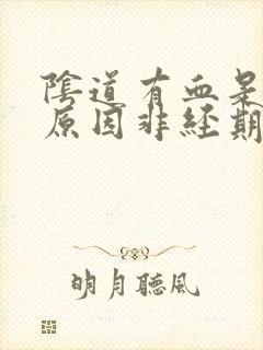 阴道有血是什么原因非经期