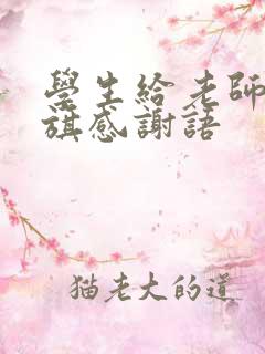 学生给老师送锦旗感谢语