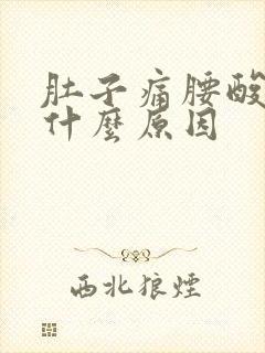 肚子痛腰酸背痛什么原因