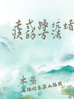 老式蹲坑堵了最快的方法