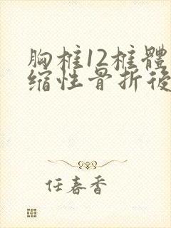 胸椎12椎体压缩性骨折后遗症