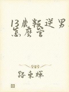 13岁叛逆男孩怎么管