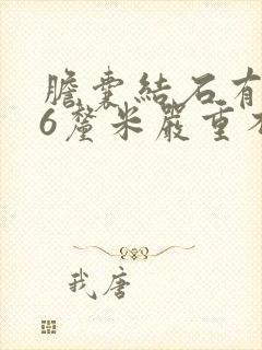 胆囊结石有0.6厘米严重不严