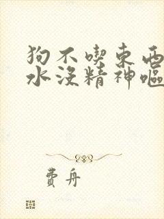 狗不吃东西只喝水没精神呕吐