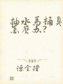 抽水马桶臭味大怎么办?