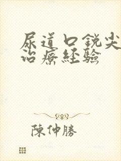 尿道口锐尖疣湿治疗经验