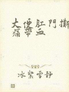 大便肛门撕裂疼痛带血