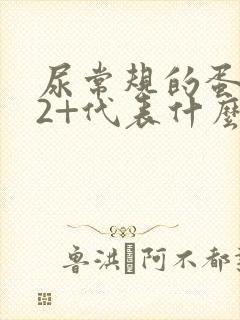 尿常规的蛋白质2+代表什么