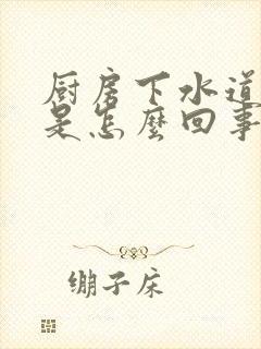 厨房下水道反味是怎么回事