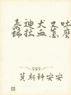 泰迪犬又吐又拉稀拉血怎么办