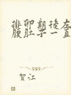 排卵期后左侧小腹肚子一直隐隐疼