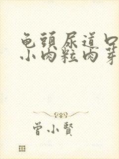 龟头尿道口有个小肉粒肉芽状