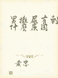 男撒尿有刺痛感什么原因