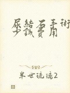 尿结石手术要多少钱费用