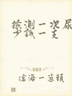 检测一次尿酸多少钱一支