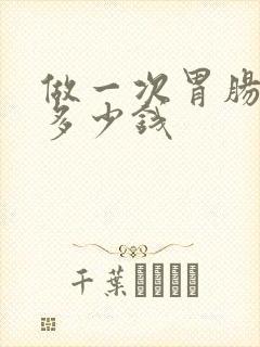 做一次胃肠检查多少钱