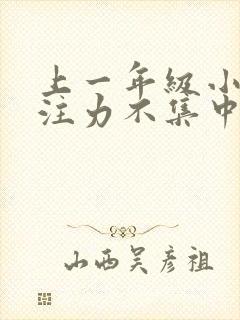 上一年级小孩专注力不集中怎么办