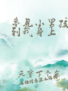 梦见小男孩撒尿到我身上