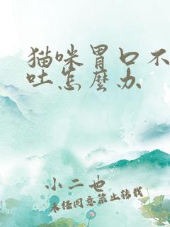 猫咪胃口不好呕吐怎么办