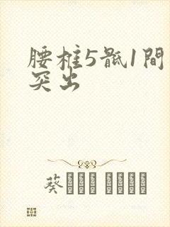 腰椎5骶1间盘突出