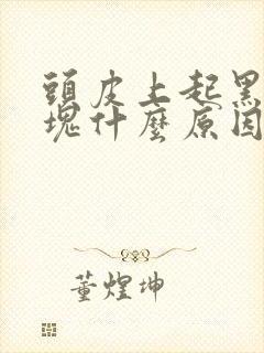 头皮上起黑色斑块什么原因