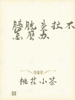 膀胱炎拉不出尿怎么办