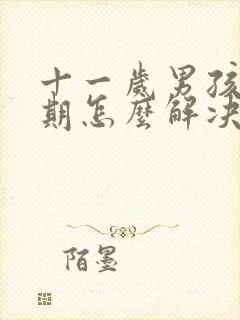 十一岁男孩叛逆期怎么解决