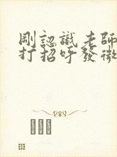 刚认识老师怎么打招呼发微信