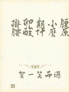 排卵期小腹胀痛腰酸什么原因