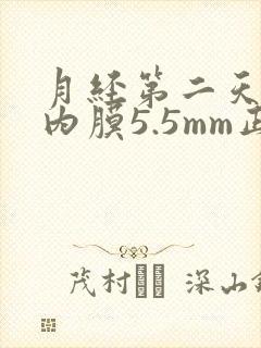 月经第二天子宫内膜5.5mm正常吗