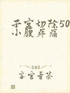 子宫切除50天小腹疼痛