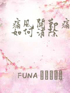 痛风关节痛风石如何消除