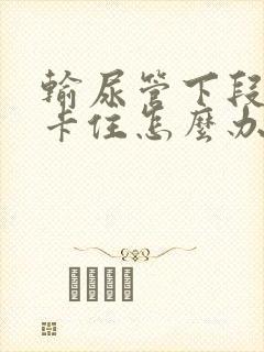 输尿管下段结石卡住怎么办