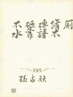 不砸砖修厕所漏水靠谱不