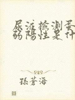 尿液检测蛋白质弱阳性是什么意思