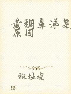 黄稠鼻涕是什么原因