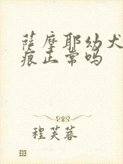 萨摩耶幼犬有泪痕正常吗