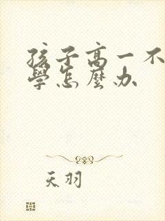 孩子高一不愿上学怎么办