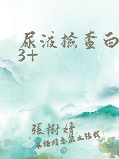 尿液检查白细胞3+