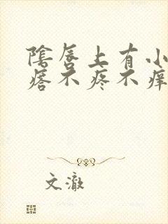 阴唇上有小红疙瘩不疼不痒