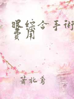 眼综合手术多少费用