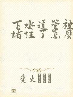 下水道管被水泥堵住了怎么办