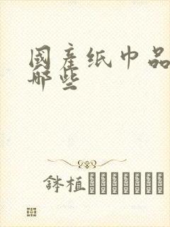 国产纸巾品牌有哪些