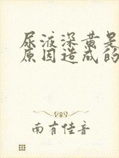 尿液深黄是什么原因造成的