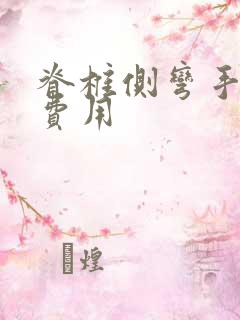 脊椎侧弯手术的费用